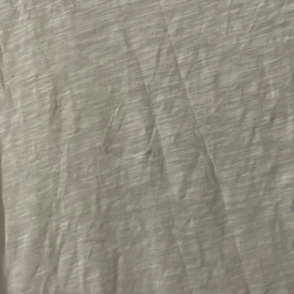 J. Crew White T-Shirt with Silver Deer Design
